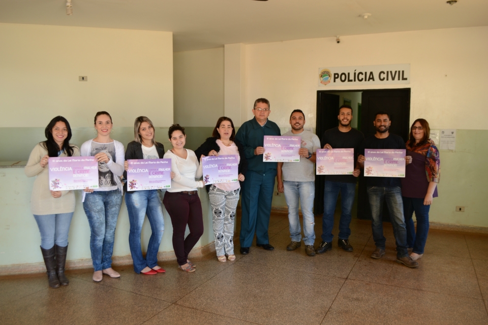 Policia Civil e Policia Militar na campanha Violência contra a Mulher Policia Civil e Policia Militar na campanha Violência contra a Mulher