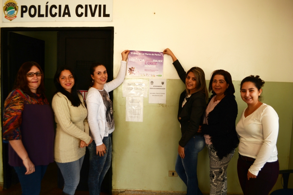 Policia Civil e Policia Militar na campanha Violência contra a Mulher Policia Civil e Policia Militar na campanha Violência contra a Mulher