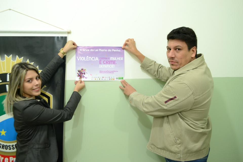 Policia Civil e Policia Militar na campanha Violência contra a Mulher Policia Civil e Policia Militar na campanha Violência contra a Mulher
