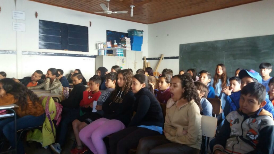 Professores e alunos do município recebem palestras sobre a campanha “Agosto Lilás” Professores e alunos do município recebem palestras sobre a campanha “Agosto Lilás”