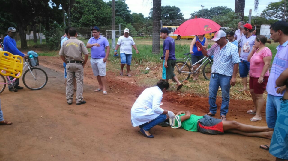 Coordenador de Serviços Urbanos socorre menor em acidente de transito em Nova Alvorada do Sul Coordenador de Serviços Urbanos socorre menor em acidente de transito em Nova Alvorada do Sul
