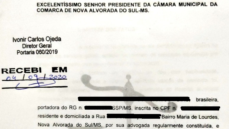 Nova denúncia é protocola contra prefeito e secretários de Nova Alvorada do Sul