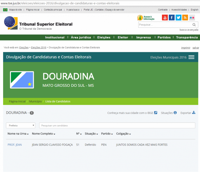 Boletim Eleições 2016