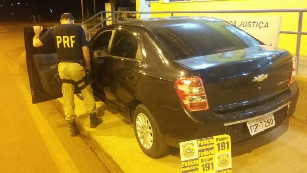 Veículo roubado em São Paulo é recuperado pela PRF de Rio Brilhante
