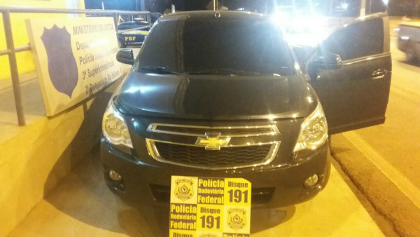 Veículo roubado em São Paulo é recuperado pela PRF de Rio Brilhante