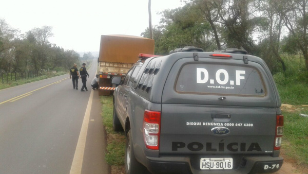 DOF realiza bloqueio policial na MS 295