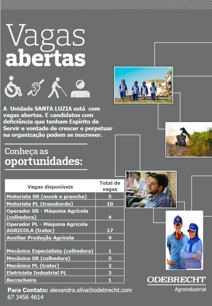 Vagas Abertas Odebrecht Agroindustrial