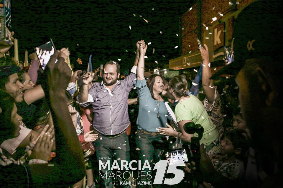 Marcia Marques é eleita prefeita em Antônio João Márcia Marques (PMDB) e Kamil Hazime (PT) vence as eleições com 2.394 votos, 42,19%. Foto.;/ Facebook