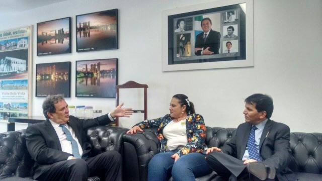 Senador Moka, prefeita Márcia Marques e Afranio Marques