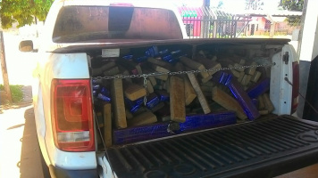 Caminhonete com 500 kg de maconha é apreendia em Nova Alvorada do Sul