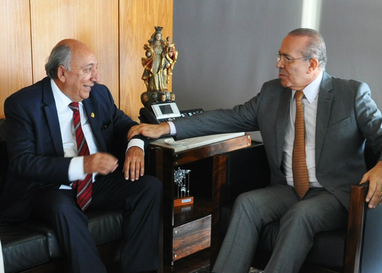 O Senador Pedro Chaves (PSC-MS) e Ministro da Casa Civil, Eliseu Padilha Foto.:/ Luciana Novaes
