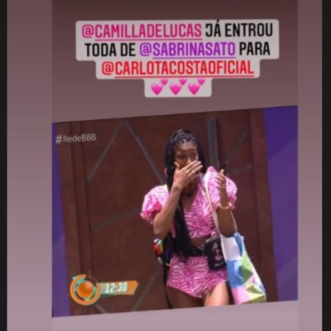 BBB 21: Camilla de Lucas entra no reality com look de Sabrina Sato BBB 21: Camilla de Lucas entra no reality com look de Sabrina Sato