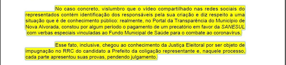 Justiça Eleitoral nega pedido de exclusão de vídeo após candidato entregar dossiê pra senadora