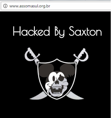 Portal da ASSOMASUL é hackeado