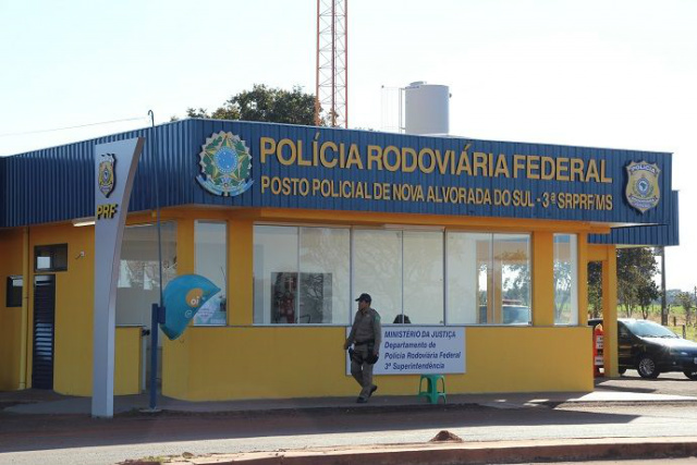 Polícia Federal intensifica fiscalização nas rodovias que cruzam o Estado Posto da Policia Rodoviária Federal em Nova Alvorada do Sul. foto Leandro Medina