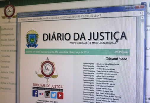 Diário da Justiça não será disponibilizado nesta terça-feira Diário da Justiça não será disponibilizado nesta terça-feira
