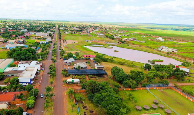 Ministério Publico faz recomendação à Prefeitura de Nova Alvorada do Sul Vista aerea da Avenida Irineu de Souza Araujo, principal avenida de Nova Alvorada do Sul: Foto arquivo