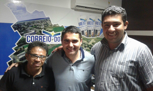 Deputado Herculano Borges visita nossa redação, juntamente com o vereador Israel Leiteiro Valdemir Gregorio, Deputado Estadual Herculano Borges (SD) e o Vereador Israel Gomes (PSD): foto Leandro Medina