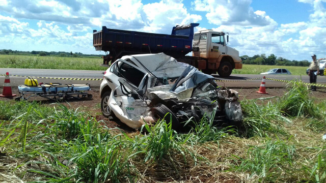 Funcionário da usina BIOSEV morre em grave acidente da BR 163 Foto Maikon Junior