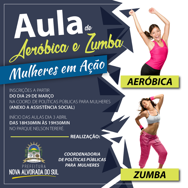 Prefeitura oferece aulas de aeróbica gratuitas para a população Prefeitura oferece aulas de aeróbica gratuitas para a população