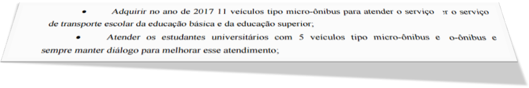 Parte do Plano de Governo
