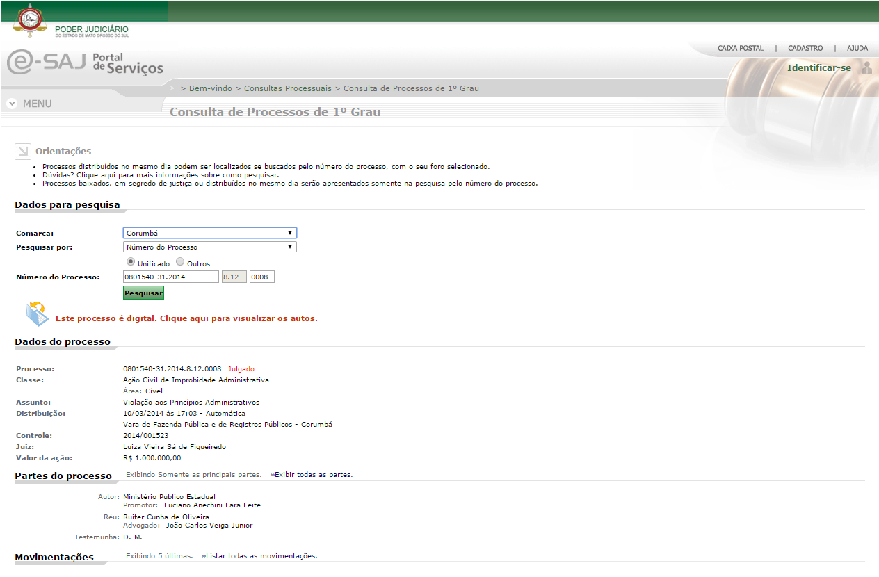 Justiça cassa mandato do Prefeito Ruiter e deixa inelegível por 5 anos