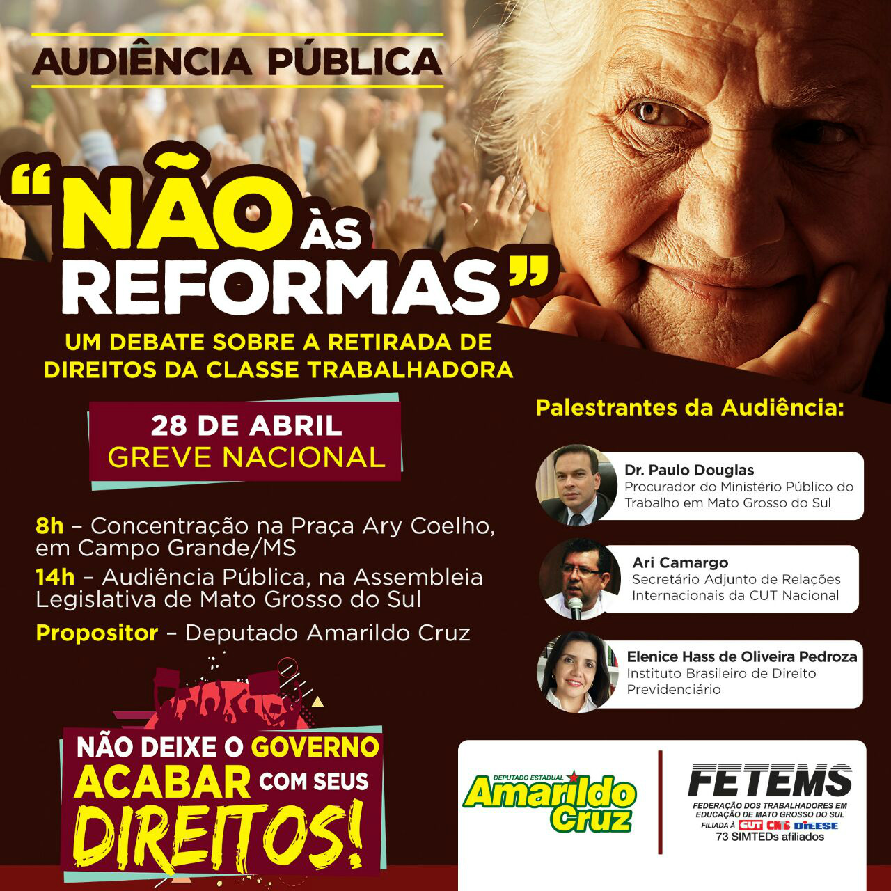 A educação pública de Mato Grosso do Sul vai parar no dia 28 e aderir à Greve Nacional A educação pública de Mato Grosso do Sul vai parar no dia 28 e aderir à Greve Nacional