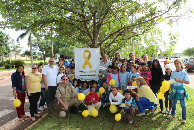 Prefeitura de Nova Alvorada do Sul inicia campanha “Maio Amarelo” Prefeitura de Nova Alvorada do Sul inicia campanha “Maio Amarelo”