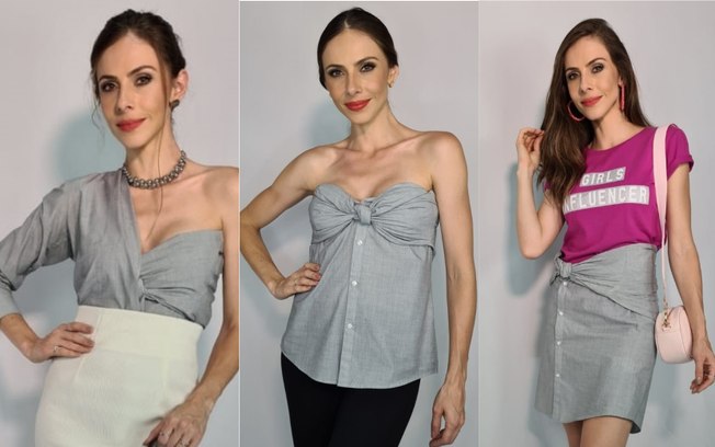 Veja como criar diversos looks versáteis com uma única camisa