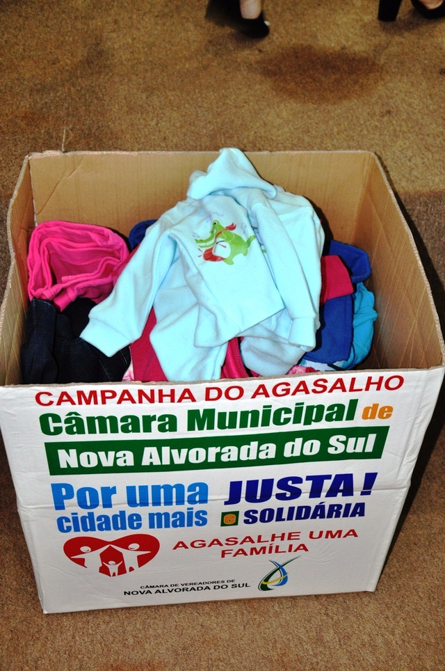 Campanha do agasalho foi lançada pela Câmara Municipal de Nova Alvorada do Sul Campanha do agasalho foi lançada pela Câmara Municipal de Nova Alvorada do Sul