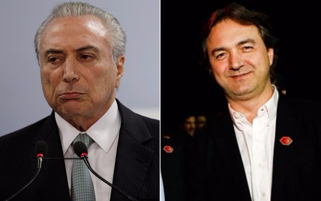 Temer move ações na Justiça contra Joesley por calúnia, injúria e difamação O presidente Michel Temer e o empresário Joesley Batista (Foto: Ueslei Marcelino/Reuters; Zanone Fraissat/Folhapress/Arquivo