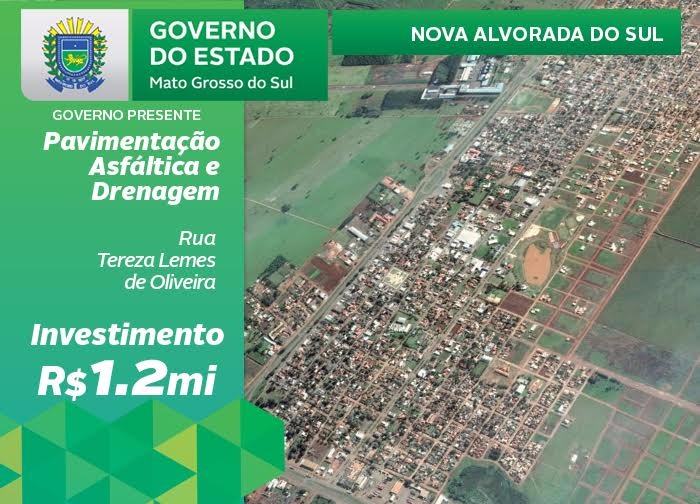 Governo de MS e deputados federais destinam mais de R$ 1 milhão para Nova Alvorada do Sul Governo de MS e deputados federais destinam mais de R$ 1 milhão para Nova Alvorada do Sul