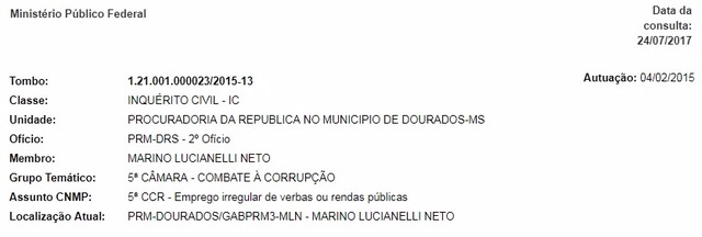 Ministério Público Federal, avança nas investigações do “CASO DA FARINHA” em Nova Alvorada do Sul Ministério Público Federal, avança nas investigações do “CASO DA FARINHA” em Nova Alvorada do Sul
