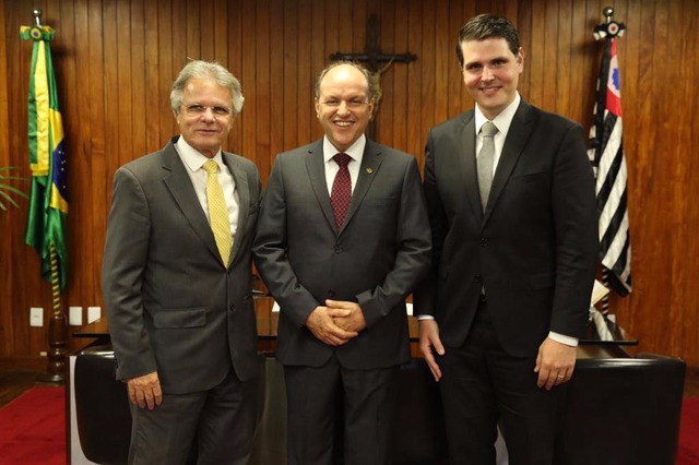 Deputado Junior Mochi é recebido por Geraldo Alckmin em São Paulo