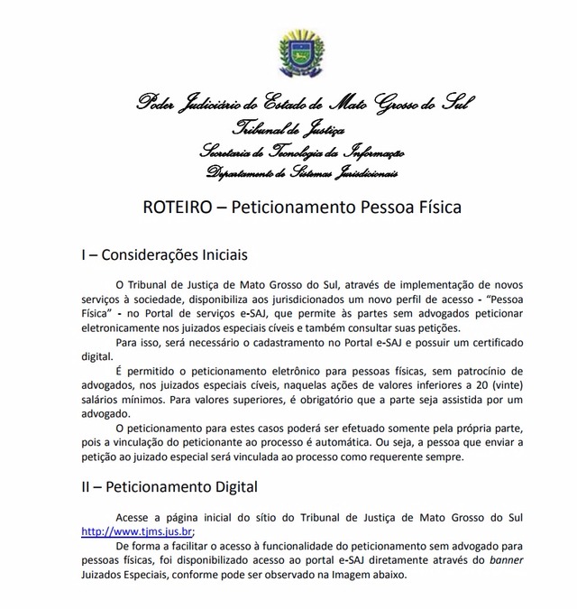 Inovação: Cidadão pode entrar com ação judicial nos Juizados pela internet