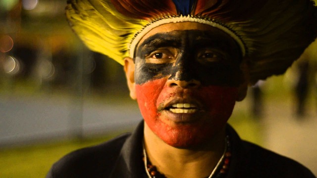 Protesto de índios bloqueia três trechos da BR-163, contra o Marco Temporal Foto Divulgação