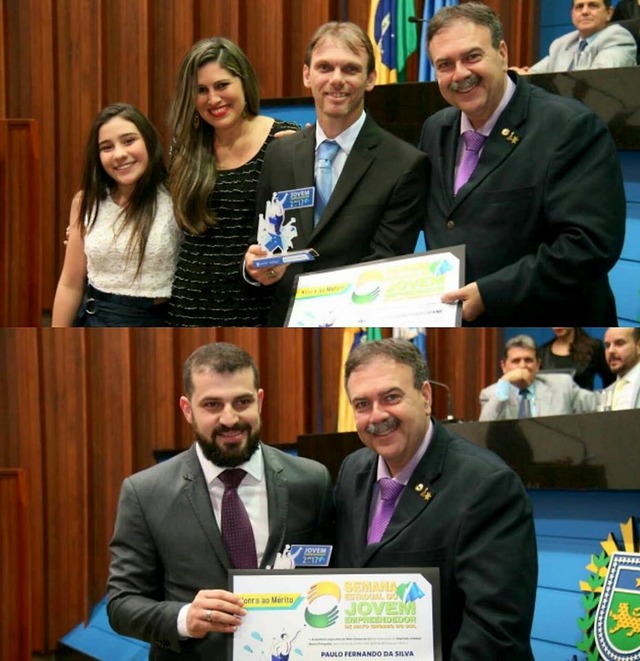 Deputado Dr. Paulo Siufi presta homenagem a Jovens Empreendedores de MS Deputado Dr. Paulo Siufi presta homenagem a Jovens Empreendedores de MS