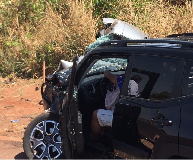 Acidente com vitima fatal BR 163 km 374 Nova Alvorada do Sul. Foto Rones Cezar Leal