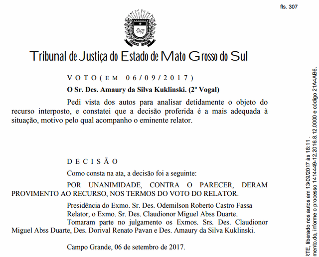 Por unanimidade Tribunal de Justiça, mantem Concessão do Transporte Público em Nova Alvorada do Sul Decisão da 4ª Câmara Cível do Tribunal de Justiça