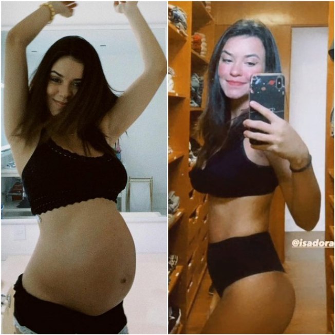 Talita Younan faz selfie um mês após parto: "Cadê o barrigão? Saudade"