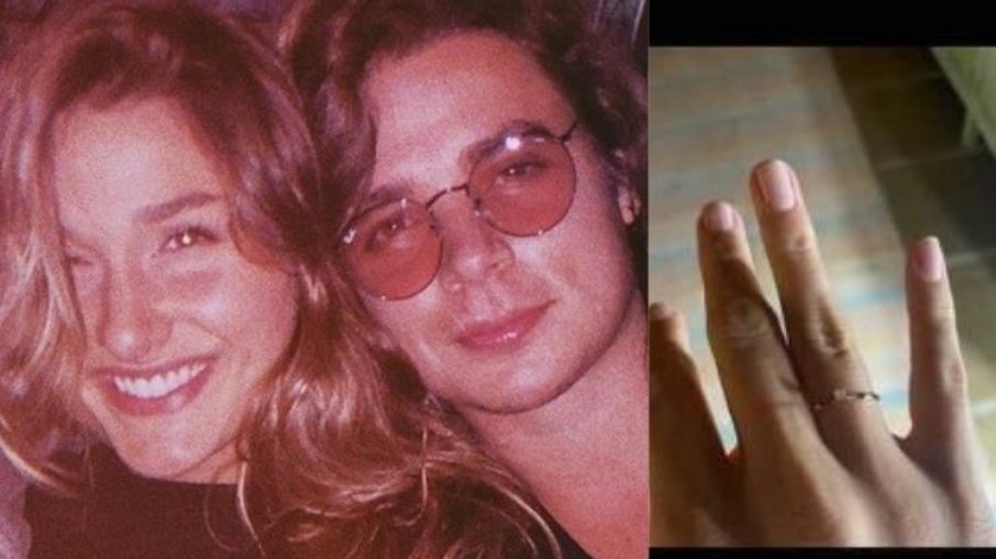 Sasha Meneghel mostra o anel de noivado Sasha Meneghel mostra o anel de noivado