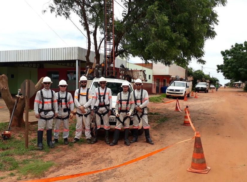 Energia realiza poda preventiva de árvores no Distrito Pana