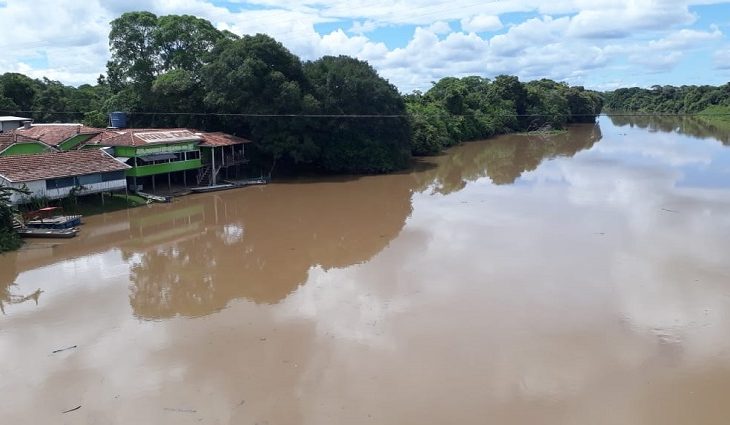 Imasul alerta para risco de rio transbordar no distrito de Águas do Miranda