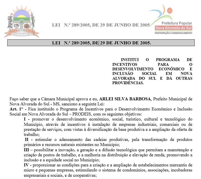 Artigo: O trágico legado da “Matriz Econômica” de Nova Alvorada do Sul