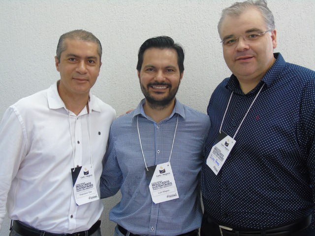 Empresario Francisco Gler, Luiz Magno Diretor da Officina Projetos empresariais e Elias Gomes, Escritor, Teólogo e Empresário. Foto Leandro Medina 