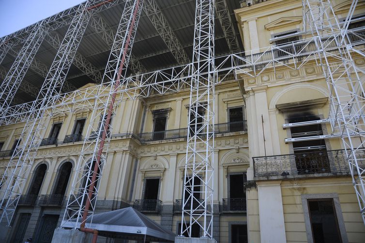 Museu Nacional do Rio de Janeiro dá mais um passo em sua reconstrução © Fernando Frazão/Agência Brasil