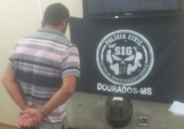 Suspeito de estupros em Dourados (MS) foi preso pela Polícia Civil (Foto: Polícia Civil/Divulgação)