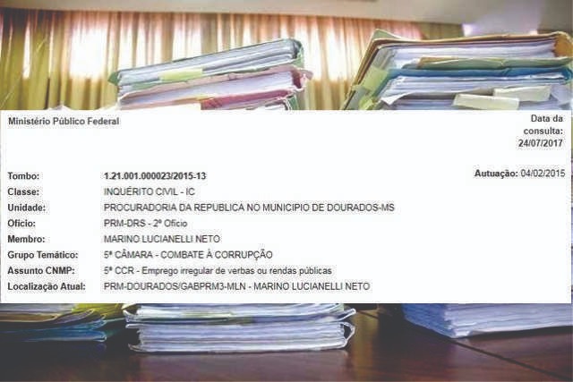 Após 4 anos “investigados” pelo Ministério Público por compra de 200 toneladas de farinha permanecem impune A investigação promovida pelo Ministério Público Federal, está a cargo do Procurador da República no Município de Dourados Marino Lucianelli Neto
