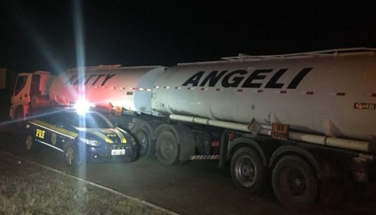 Caminhoneiro é preso com 70 mil litros de solvente para ‘batizar’ gasolina