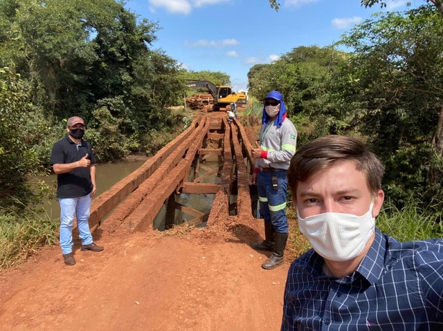 Administração Municipal e Usina Biosev constroem ponte em Rio Brilhante